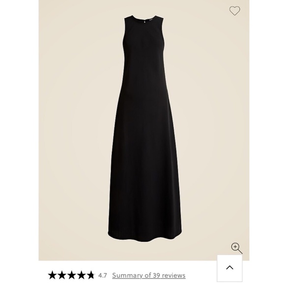 J.Crew NWT Long A-line Dress in Drapey Crepe - Picture 3 of 9